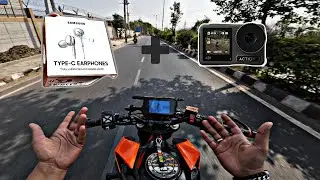 Best Mic for Motovlog setup & Test ride with DJI Action 3 motorcycle Camera