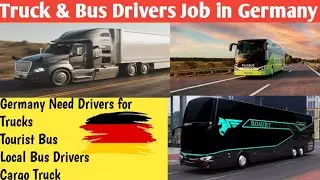 Trucks & Bus Drivers Job in Germany | Job Seekers Visa | German visa | Job Vacancy #jobingermany