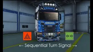 #new #ets2 Euro Truck Simulator 2 - Scania Sequential Turn Signal [mod] NEW for 1.45 version! 😍 LINK