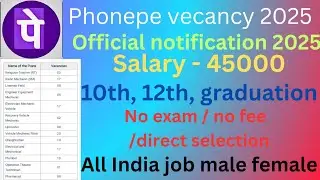 PHONE PE vacancy 2025/phonepe work from home job 2025/ no exam / no fee#phonepe#vacancy#jobs#homejob