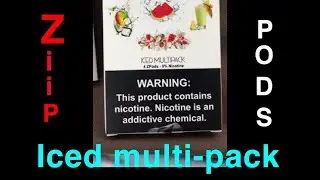 Ziip Pods Iced MultiPack Review (Juul Compatible Pods!! Watermelon, Strawberry, Pineapple)