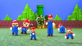 Super Mario Squid Game !! Softbody Squid Game Mario Parody Animation