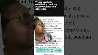 Donald Trump threatens to take away Rosie O&rsquo;Donnell&lsquo;s citizenship #News #Immigration ￼