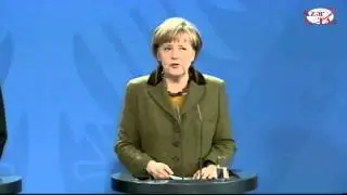 President Ilham Aliyev, German Chancellor Angela Merkel gave a press conference