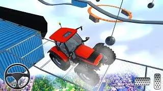 Tractor Stunt Impossible Tracks 3D Truck - Impossible Tracks Simulator Games - Android Gameplay
