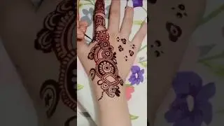 Unique Circle & Floral Mehndi Design | Easy Stylish Mehndi for Hands | Sketch to Mehndi Design 2025