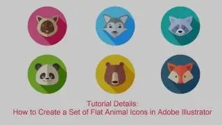 How to Create a Set of Flat Animal Vector Icons in Adobe Illustrator