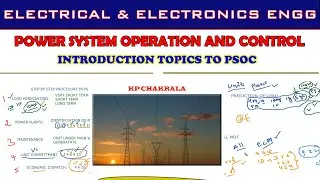 PSOC | Introduction Topics | Objective, Load forecasting, Unit commitment, Economic Dispatch