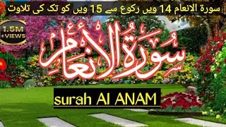 surah Al anaham episode 14 wen ruko se 15 wen rakho tak ke tilawat khubsurat awaaz mein tilawat