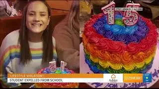 Student expelled for rainbow shirt and cake - Brooks Baptiste
