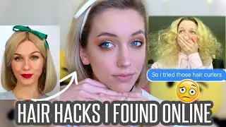 Testing Hair Hacks I Found Online...