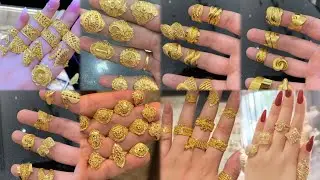 #2025 New Gold Ring Designs For Women's With Price || Daily Use Ring beautiful Design 💍😍 In Gold |
