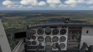 Prepar3D A2A Accu-Sim Cessna 172 landing in Brest