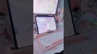 unbox with me! 🌸 pink typewriter keeb from Temu ⌨️💗 #desksetup #unboxing #keyboard #temufinds