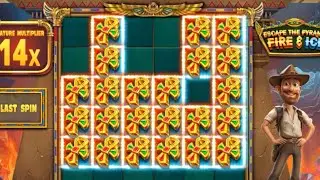Record win on escape the pyramid fire and ice slot great game