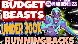 MADDEN 23 BUDGET BEASTS UNDER 300K, BEST RUNNINGBACKS , BEST RB BUDGET BEASTS NO MONEY SPENT MUT23