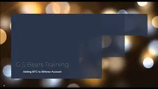 Adding BTC to a Bitforex account