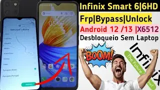 Como desbloquear Conta Google Infinix Smart 6HD Frp Bypass unlock Android 11 12 2024✅