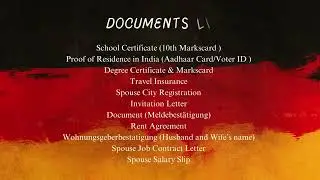 Germany Family Reunion Visa | Easy Apply | Dependent Visa | Documents & Process | # Spouse Visa