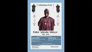 Elder Adeolu Abioye Wake - Keeping Live