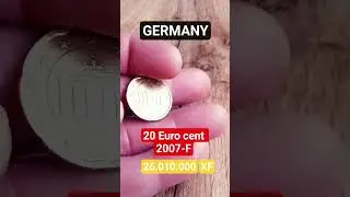 20 EURO CENT 2007-F,XF, GERMANY,26.010.000