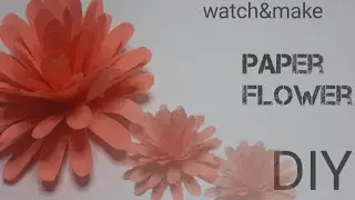how to make paper flower 🌼 |watch&make #diy paper craft #easymaking