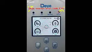 Deye inverter error code F10 #deyeinverter #deye #deyebattery