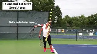 Townsend first serve Toss analysis