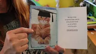 Altered Greeting Card with a Gift Card Holder - For Graduation - So Easy