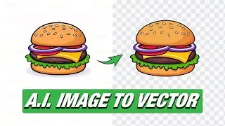 Convert Cheeseburger Image to Vector Illustration | Adobe Illustrator Tutorial | Vectorize My Design