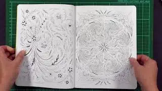 Review: Little Birds Coloring Book- paper tests and completed picture.