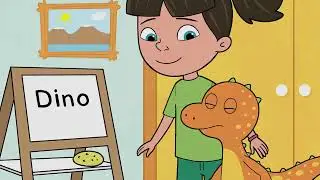 Jana und Dino PLUS 2 – animierte Bildgeschichte Lektion 1und 2: „Dino, lies bitte“