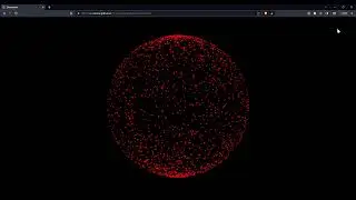 Particle Sphere Animation using HTML5 Canvas and JavaScript