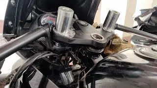 Cbr250 clipons on pulsar 220f isko lagane ke chakkr kiskis museebat ko nevta diyhe mene kya hi batau