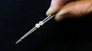 Setting : Rubover / Bezel Set 0.5 Ct Rose Gold Earrings