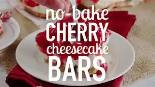 No Bake Cherry Cheesecake Bars Recipe