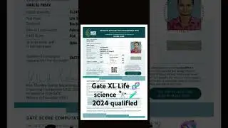 Gate XL Life 🧬 science 🧪🔭 2024 qualified... 🎉🎉🎉