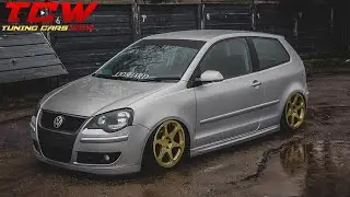 VW Polo 9n3 Bagged on Gold Rims Project Car by Tom