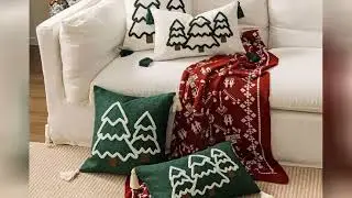 New Xmas Trees Pattern Christmas Pillow Covers Sofa Couch Christmas Supplies Pillow Cases Gifts Home