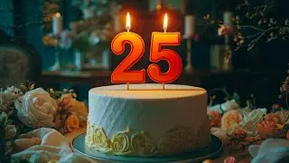 Happy 25th Birthday Song 🎂 | Happy Birthday to You (30 Minute Loop & Countdown)