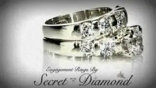White Gold-Round Diamond Engagement Ring Set
