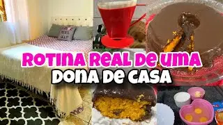 ROTINA REAL DE UMA DONA DE CASA | FIZ BOLO FÁCIL E DELICIOSO | ORGANIZAÇÃO DA CASA💕