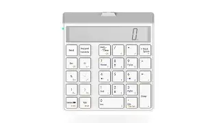 2 in 1 Bluetooth Number Pad with Accounting LCD Calculator