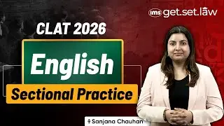 Decoding CLAT 2026 English | CLAT RC & Vocabulary Practice-3 | Sanjana Chauhan