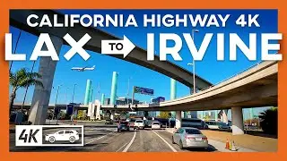 Relaxing 4K Drive: LAX to Irvine via 405 | Scenic California Highway Drive