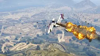 GTA 5 Realistic Air Plane Crashes Engine Failure