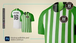Soccer jersey mockup PSD + Download