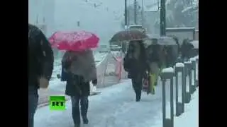 #Snow - #HAARP ? Anomal&iacute;a clim&aacute;tica en #Bosnia fuertes nevadas en la antesala del verano.