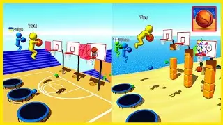 Jump Dunk 3D - Gameplay Walkthrough Level 1 to 15 || All Levels by unlock puzzles