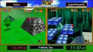 Galaxyym vs SuperPlayer02. SM64 70 Star Tournament 2017